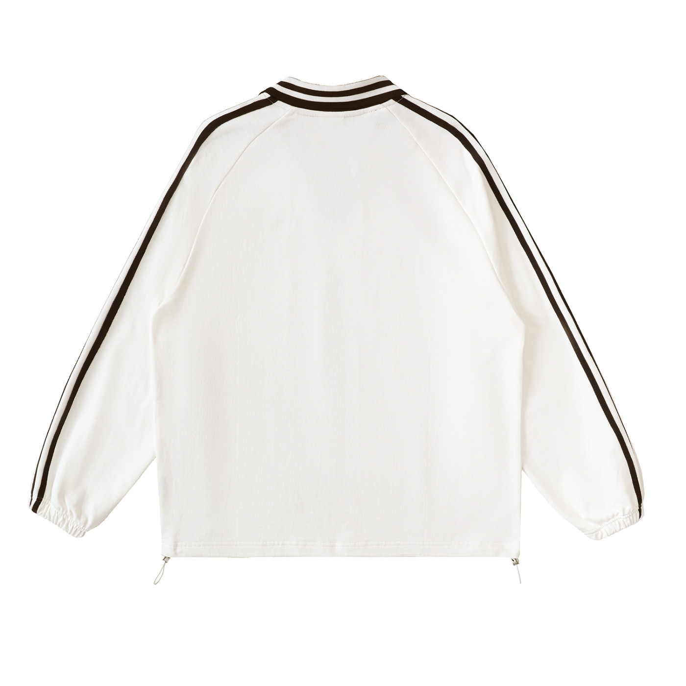 LéFloos Striped White Collar Sweatshirt