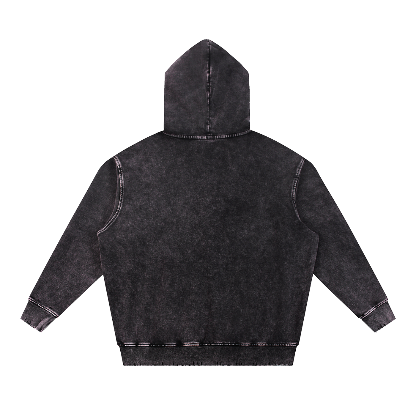 Vintage Washed Black Hoodie