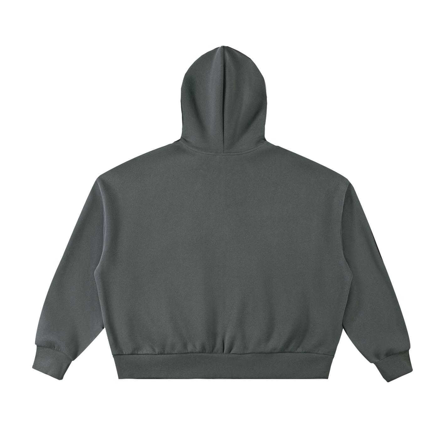LéFloos Full Zipup Boxy Charcoal Hoodie