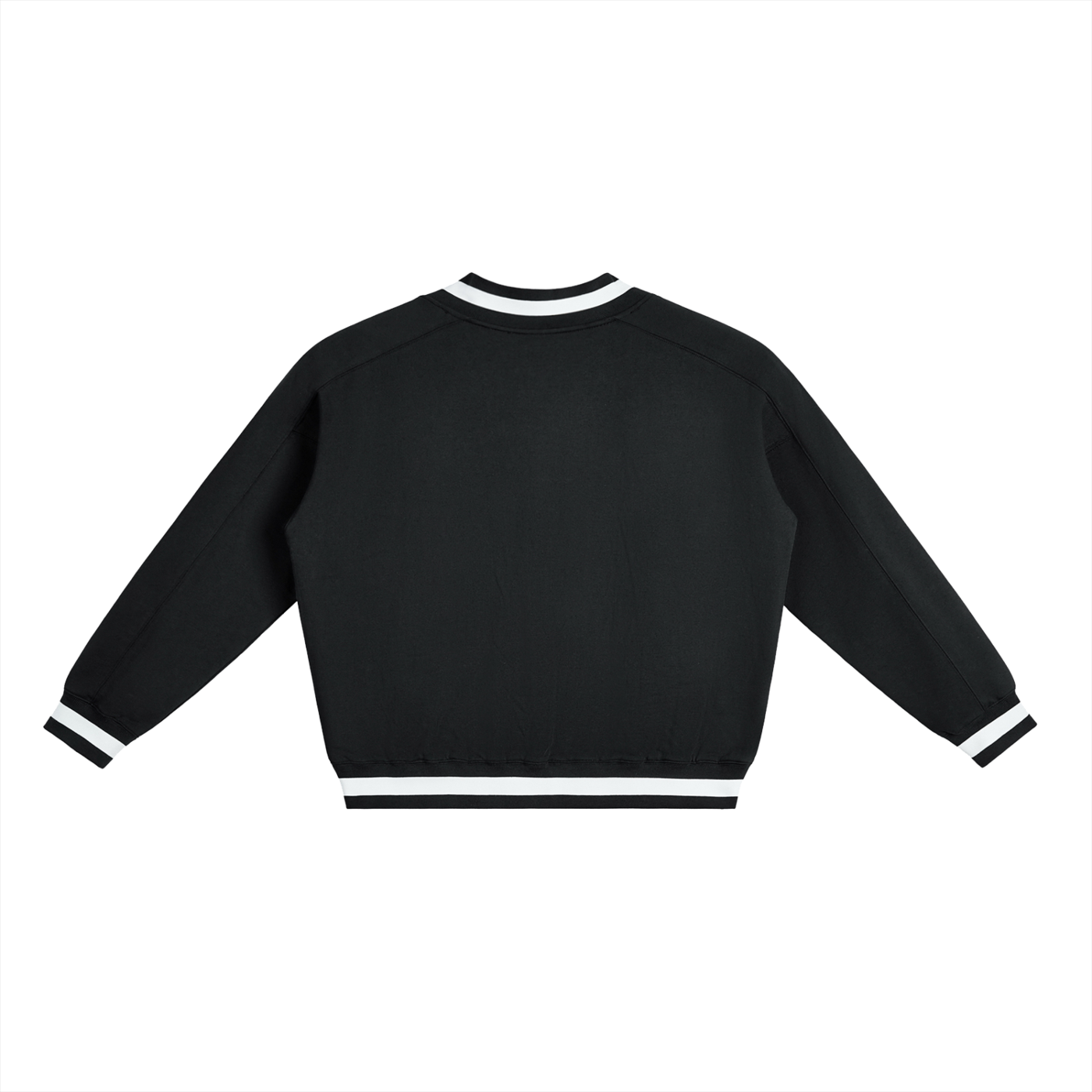LéFloos Boxy Black V-Neck Sweatshirt