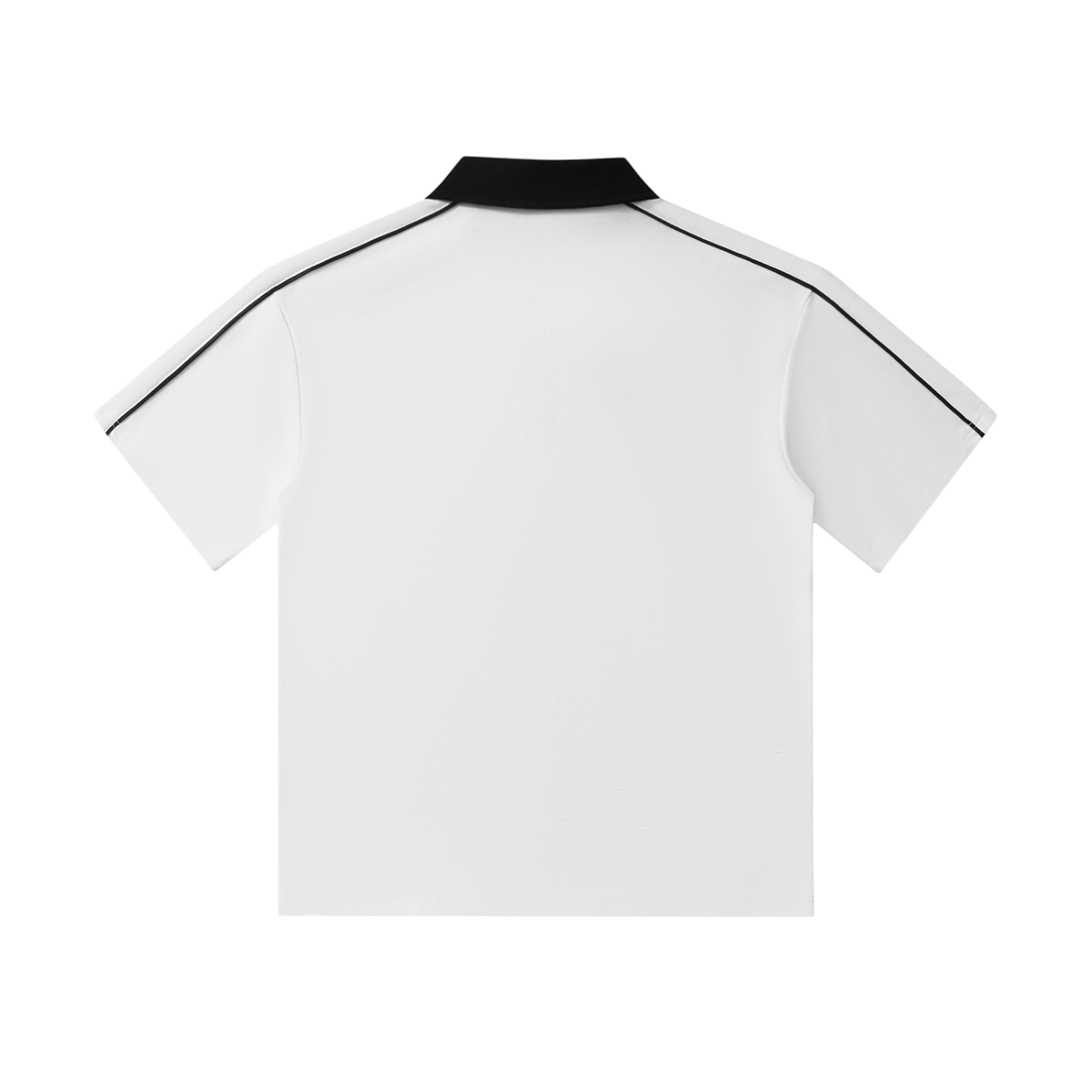 LéFloos Shoulder Stripe White Polo Shirt