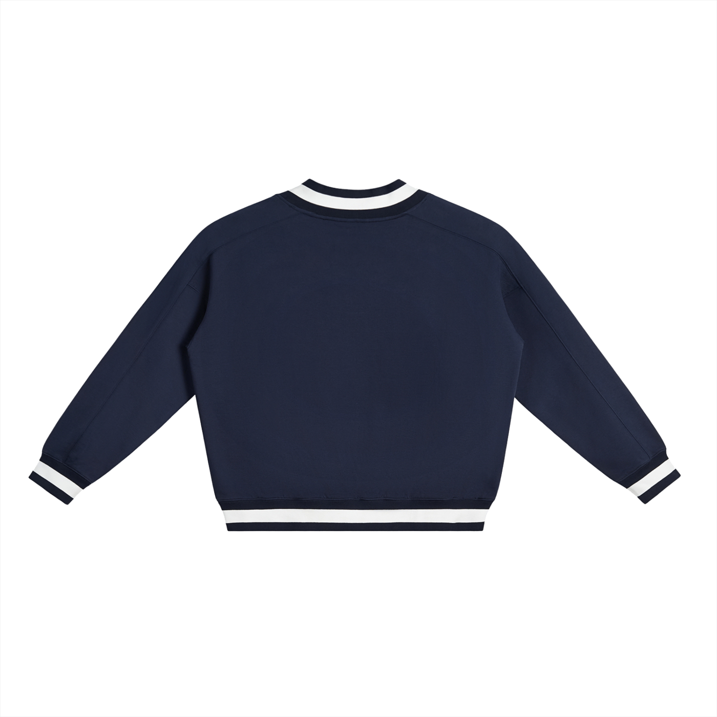 LéFloos Boxy Blue V-Neck Sweatshirt