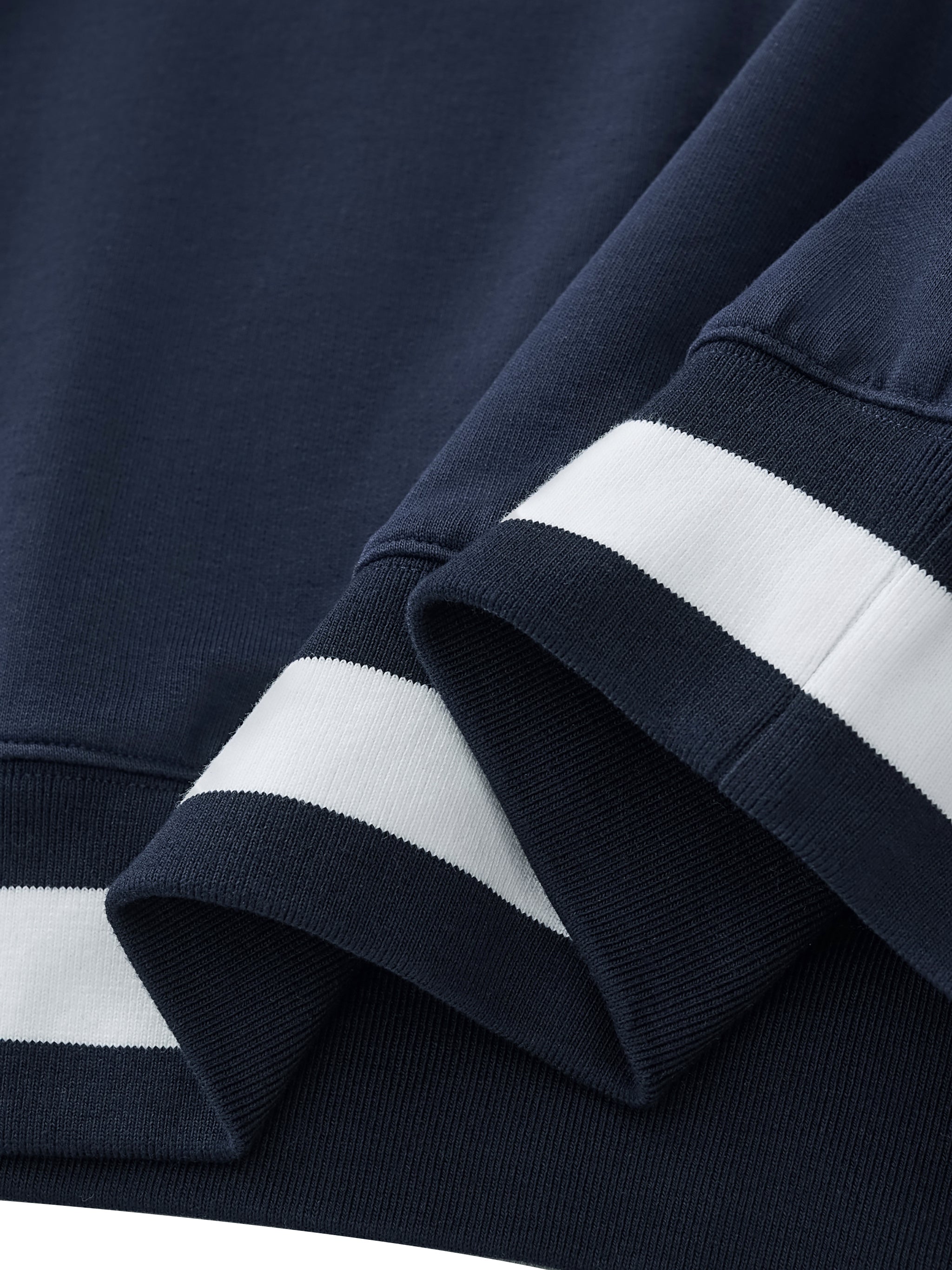 LéFloos Boxy Blue V-Neck Sweatshirt