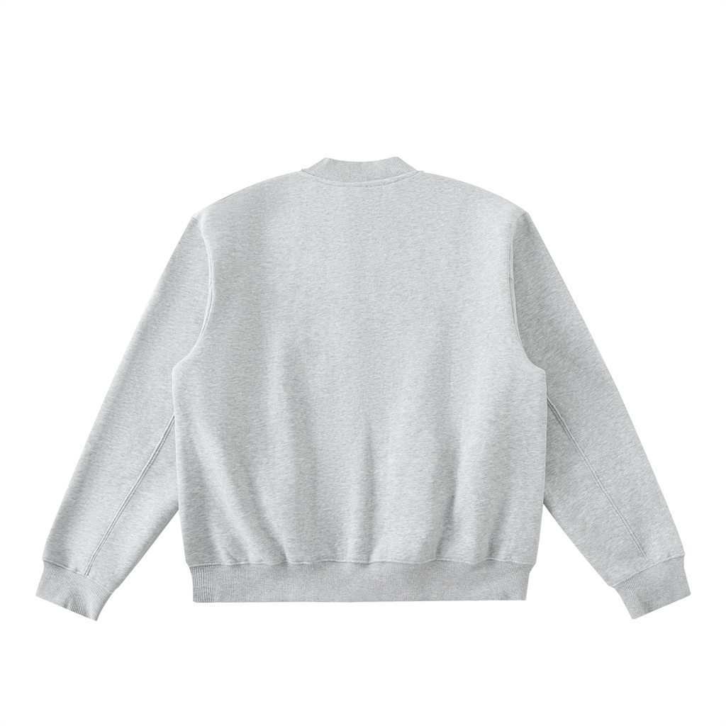 LéFloos Grey Varsity Fleece Jacket