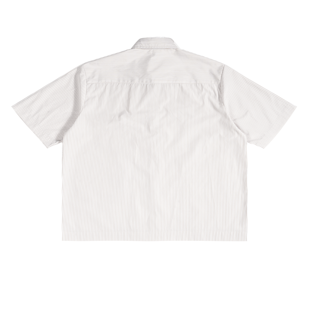 LéFloos Oversized White Striped Boxy Shirt