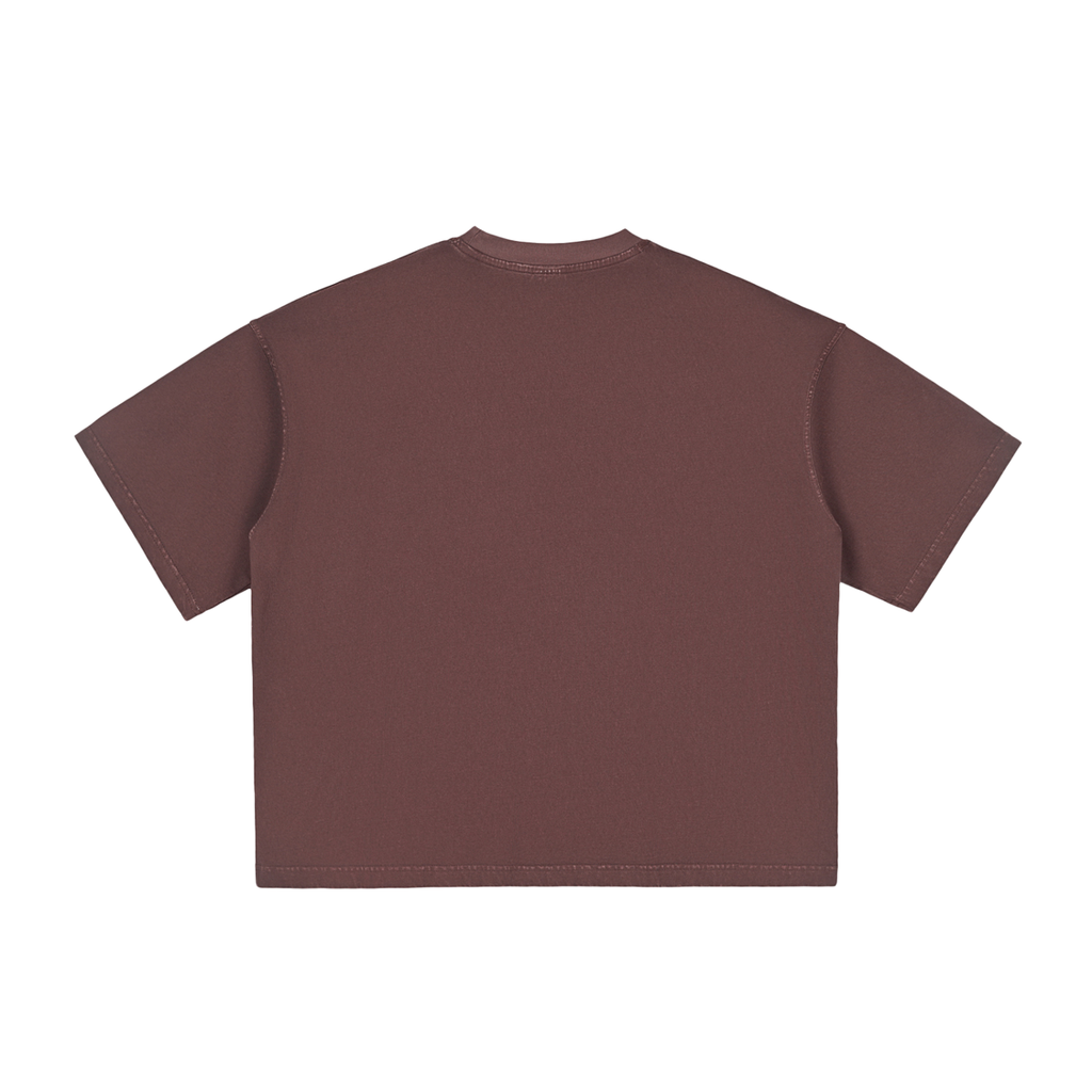 Vintage Washed Plum Boxy T-Shirt